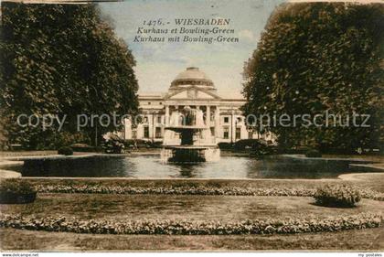 Wiesbaden Kurhaus mit Bowling Green