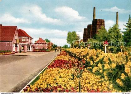 Wiesmoor Aurich Niedersachsen Blumenschmuck Torhaus