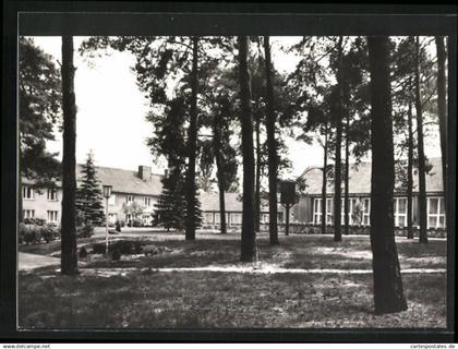 AK Wildau, Feierabendheim Dr. Georg Benjamin, Speisesaal und Park