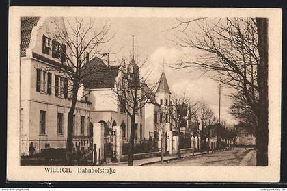 AK Willich, Partie auf der Bahnhofstrasse