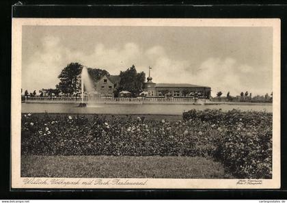 AK Willich, Volkspark mit Park-Restaurant