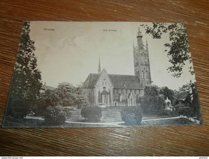 alte AK - Wörlitz , 1912  , Kirche ,  Ansichtskarte !!