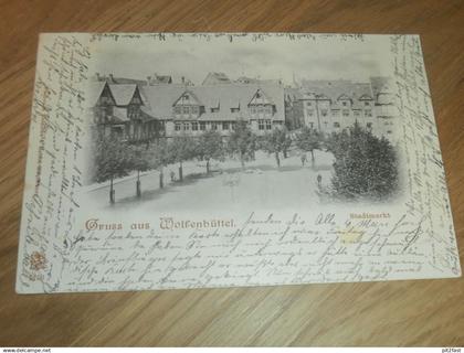 alte AK - Wolfenbüttel , 1900 , Stadtmarkt , Ansichtskarte !!