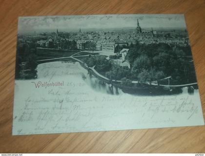 alte AK - Wolfenbüttel , 1902 , Panorama , Ansichtskarte !!