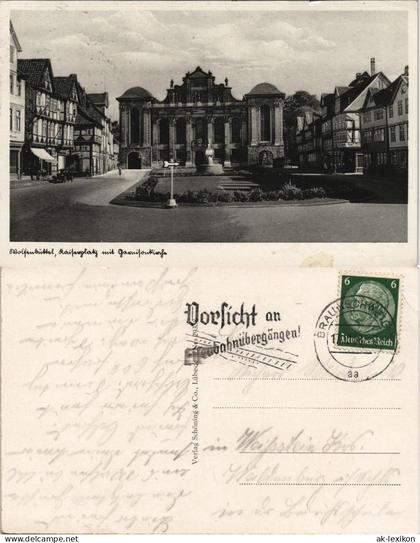 Ansichtskarte Wolfenbüttel Marktplatz 1938