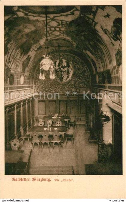 WueRZBURG Bayern Ratskeller Wuerzburg Die Laube