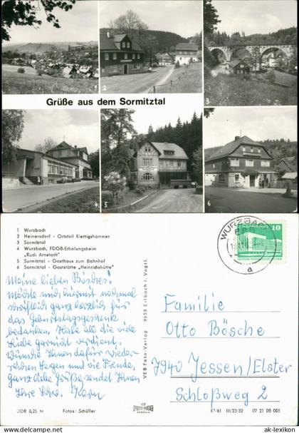 Ansichtskarte Wurzbach Sormitztal, Heinersdorf, Klettigshammer 1981