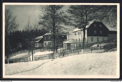 AK Zöblitz, Jugendherberge im Winter
