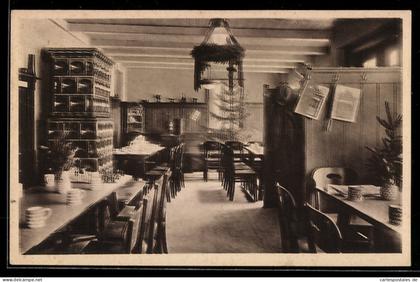 AK Zöblitz, Jugendherberge, Tagesraum, Innenansicht