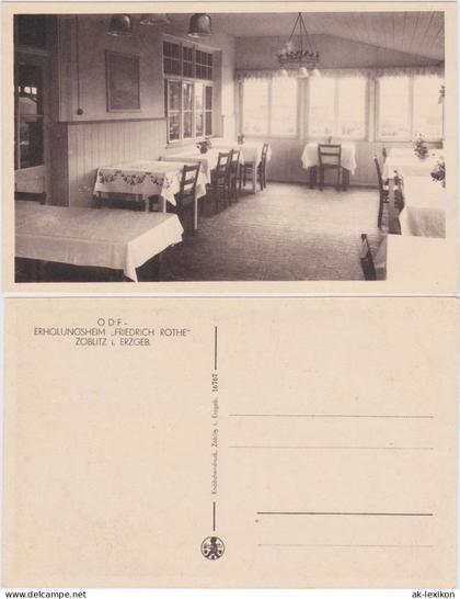 Ansichtskarte Zöblitz ODF - Erholungsheim "Friedrich Rothe" - Innen