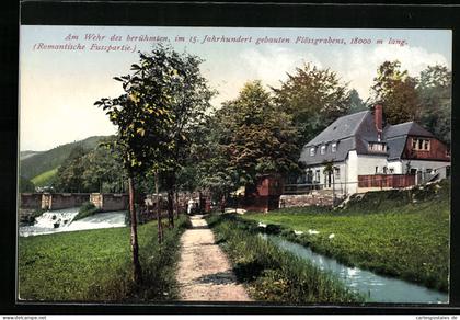 AK Zschorlau, Am Wehr des berühmten Flössgrabens