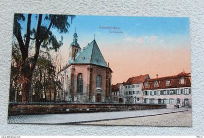 I07, Cpa 1919, zweibrucken karlskirche, Allemagne