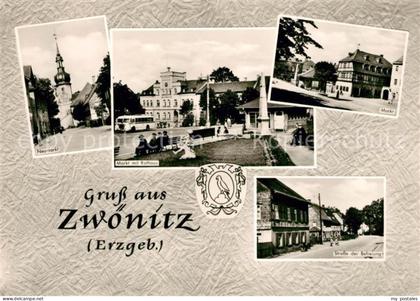 Zwoenitz Neumarkt Rathaus Markt Strasse der Befreiung