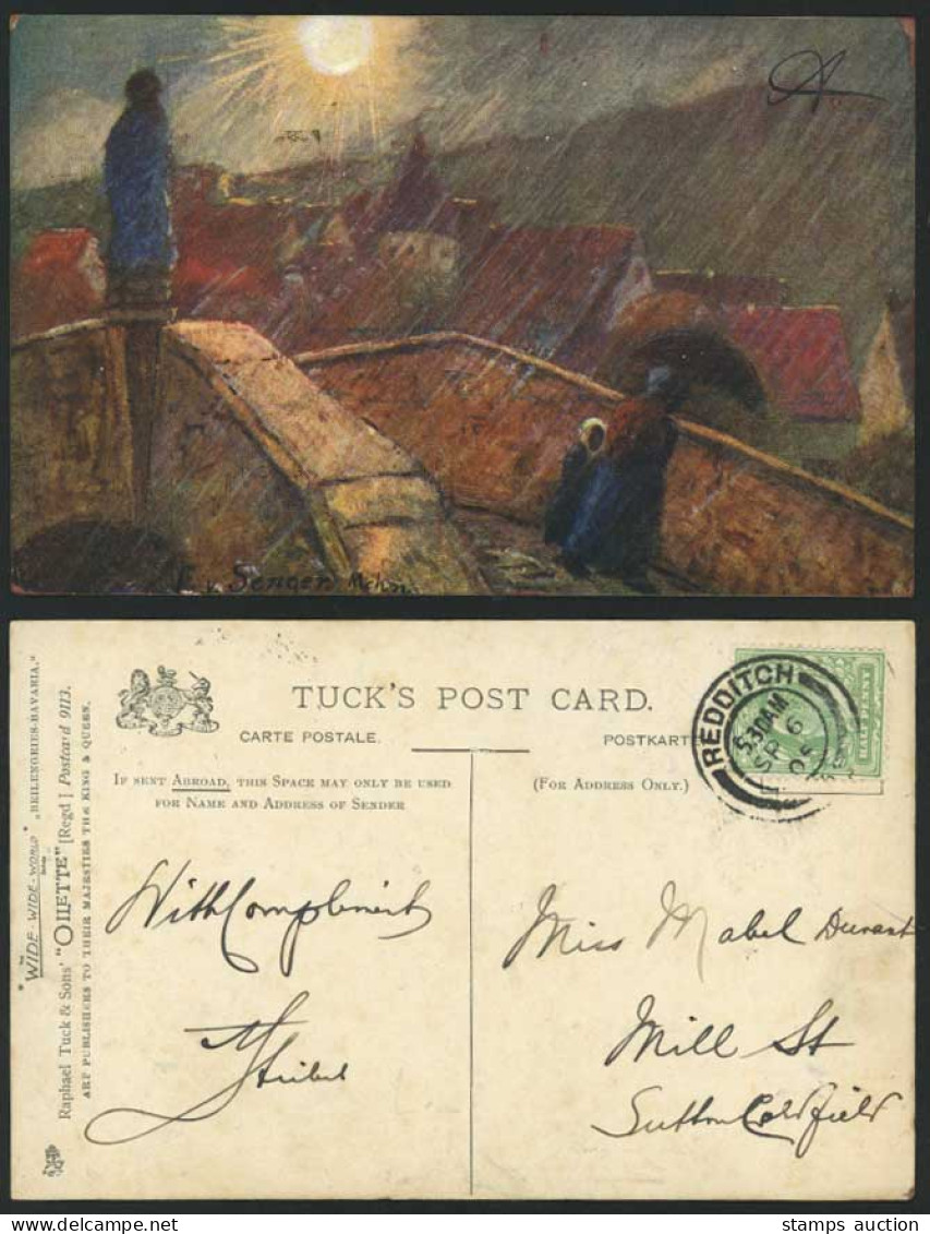 Germany Beilengries Bavaria 1905 Tuck's Postcard Bridge