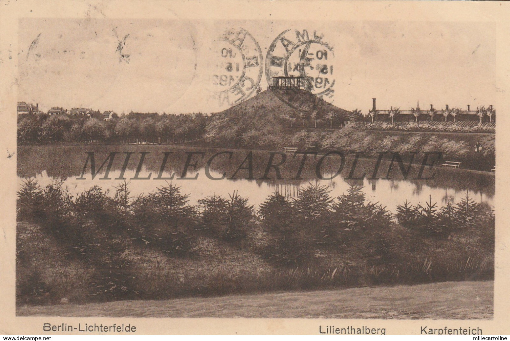 GERMANY - Berlin, Lichterfelde Lilienthalberg Karpfenteich 1926