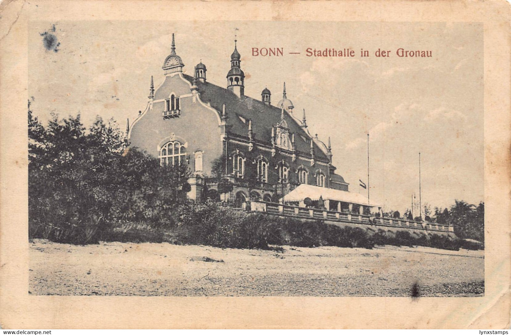 Germany Bonn a Rh 1912 Stadthalle in Gronau vintage postcard