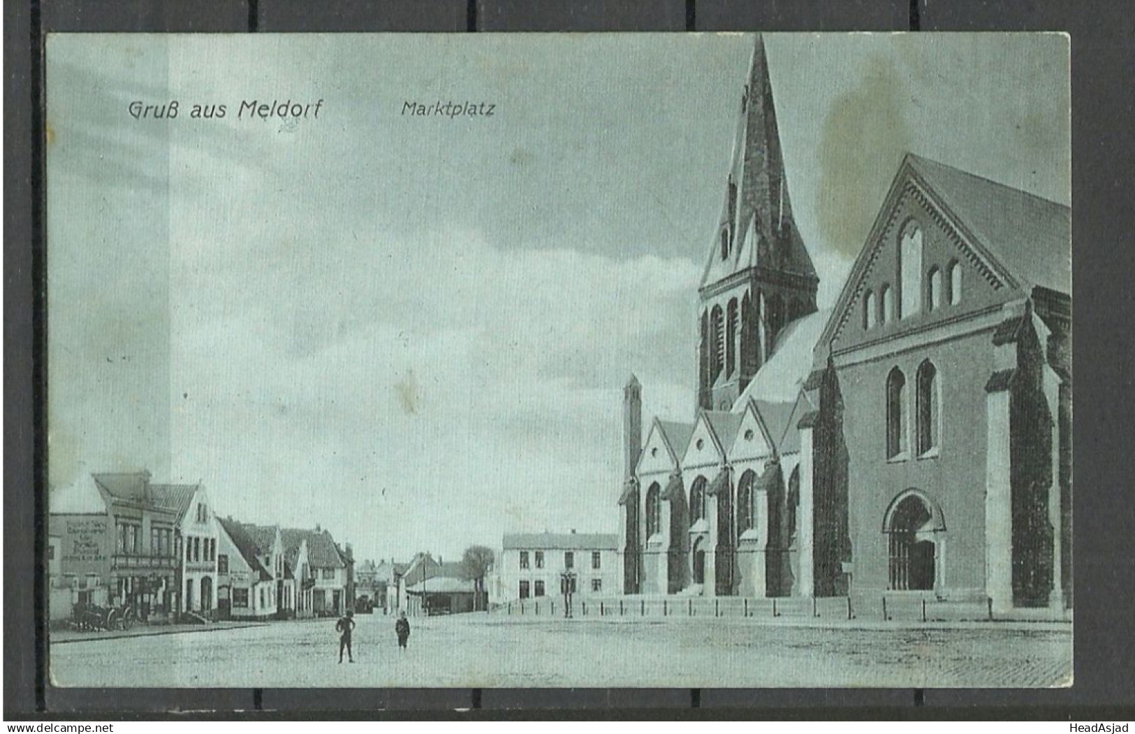 Germany Deutschland Gruss aus Meldorf Marktplatz, used