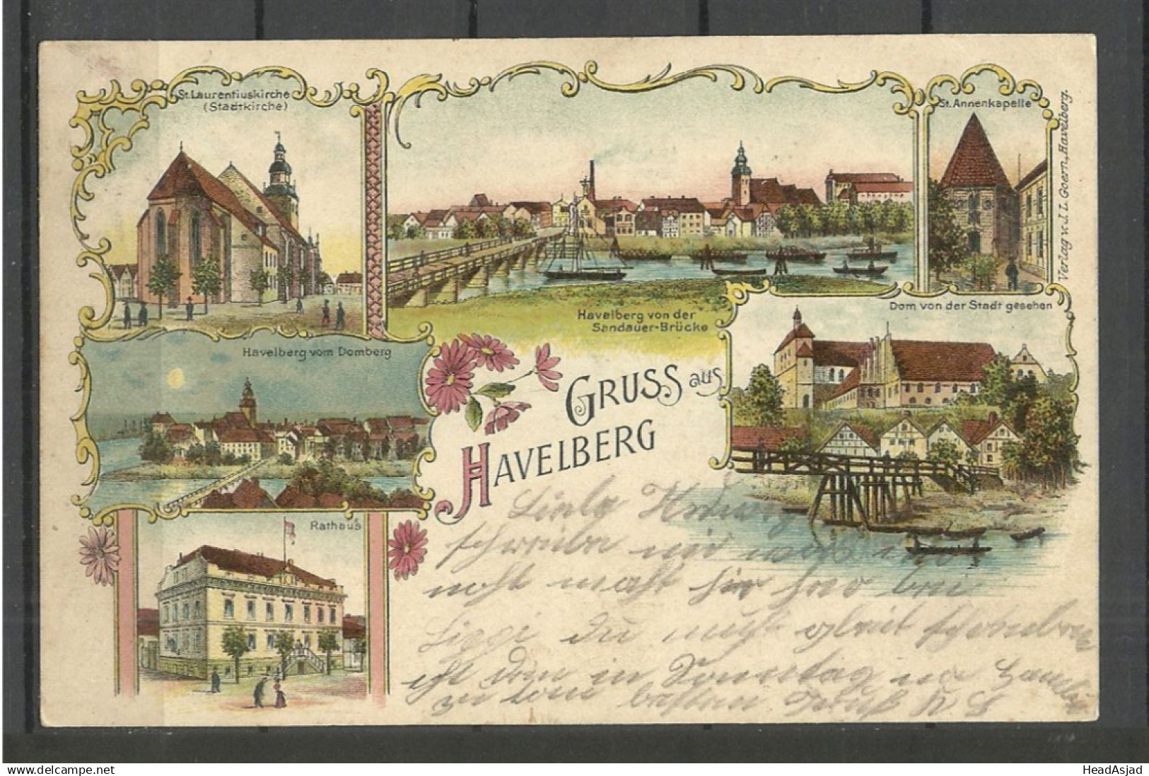 Germany Deutschland o 1902 Gruss aus HAVELBERG, used