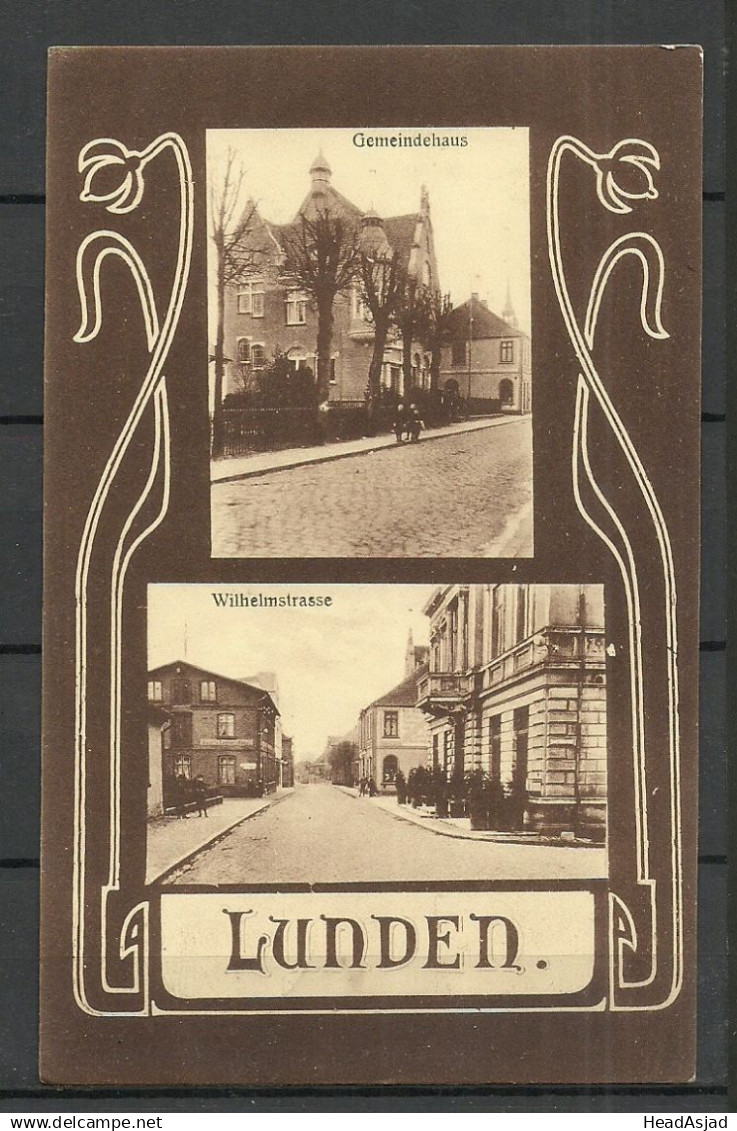 Germany Deutschland o 1910 LUNDEN Gemendehaus & Wilhelmstrasse, used