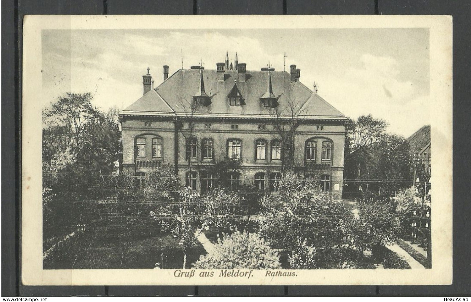 Germany Deutschland o 1914 Gruss aus Meldorf Rathaus