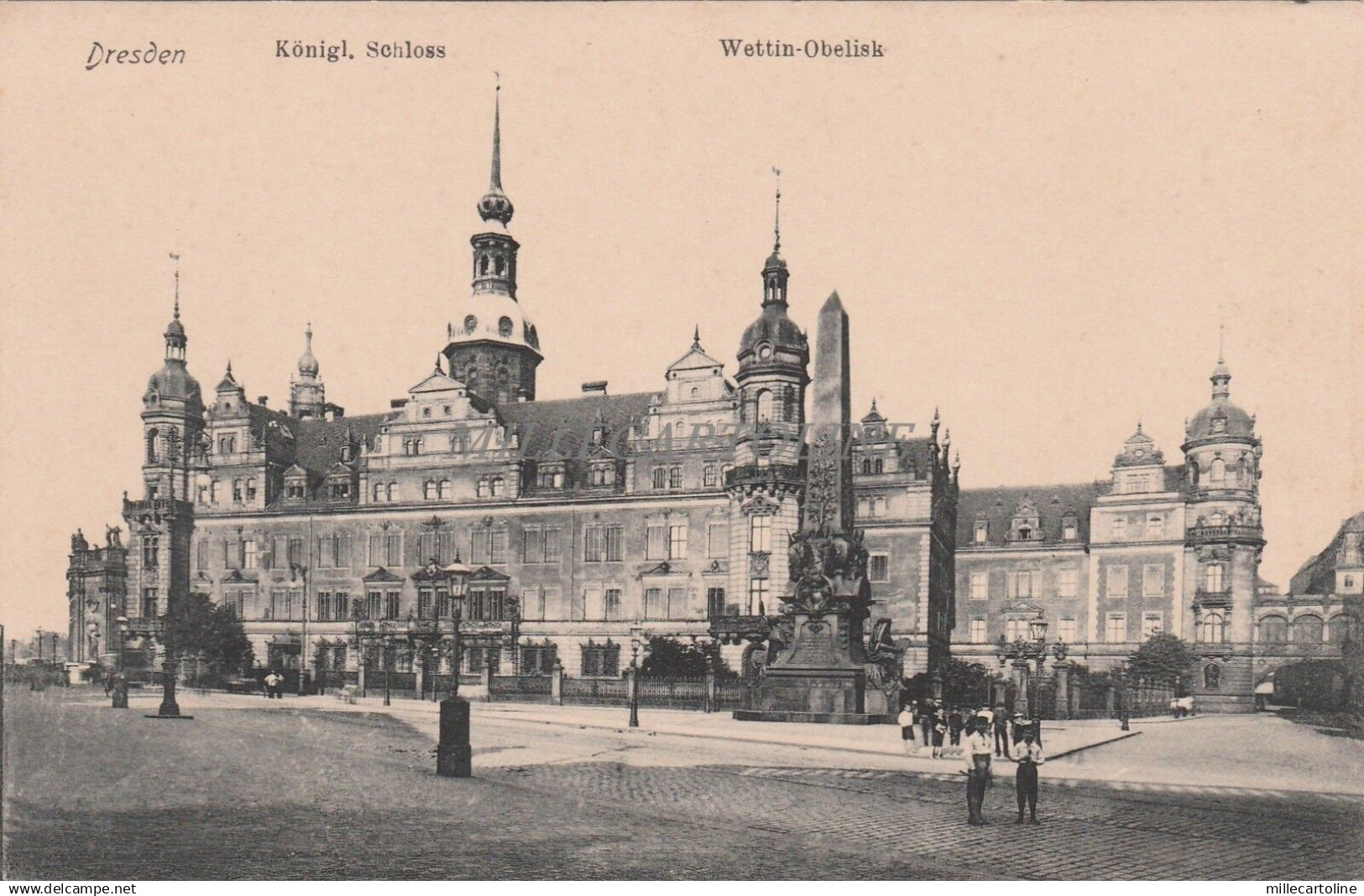GERMANY - Dresden - Königl. Schloss - Wettin-Obelisk