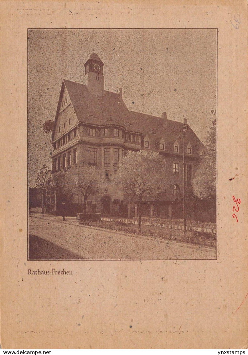 Germany Frechen Philatelic Club Stamps Exhibition 1947 postcard