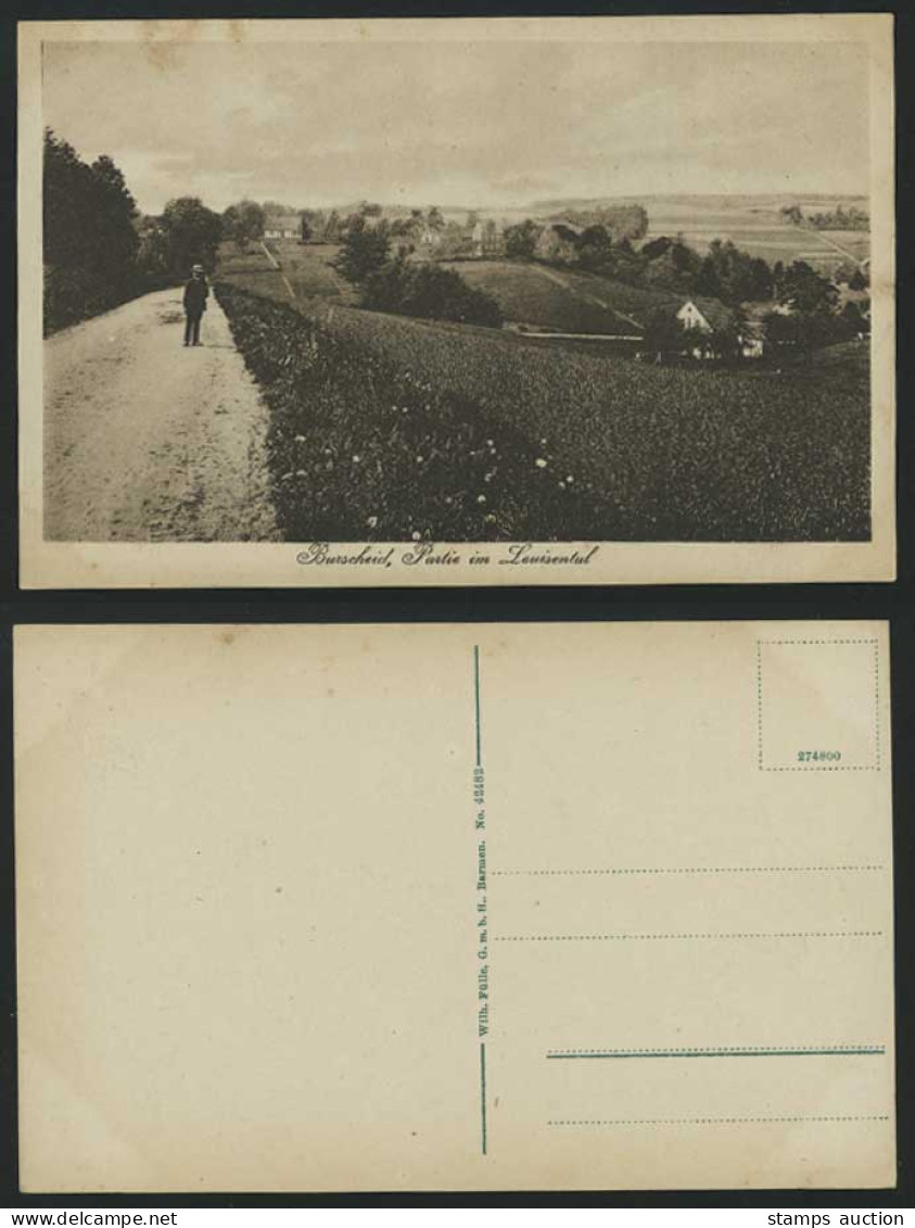 Germany Old Postcard - Burscheid - Partie im Louisental