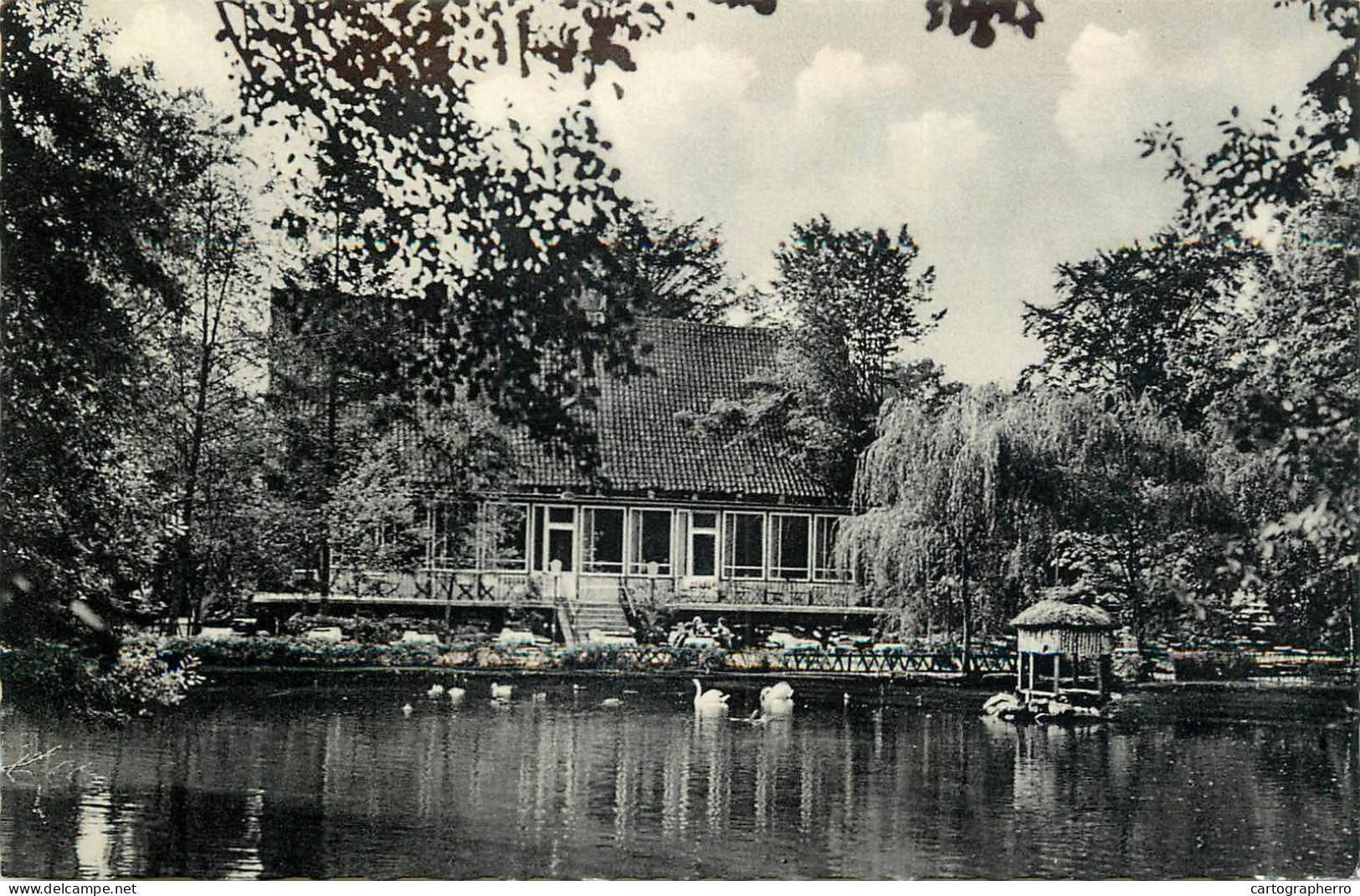 Germany Vechta Kaffeehaus Welpe Muhlenteich