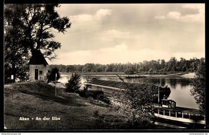 AK Aken, An der Elbe