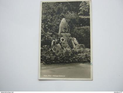 AKEN , Denkmal , schöne Karte um 1947