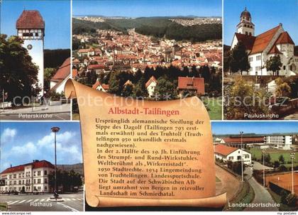 Tailfingen Albstadt Kirchen Fliegeraufnahme Fliegeraufnahme