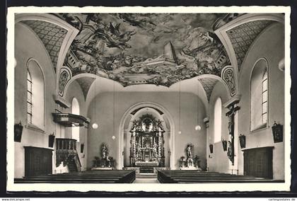AK Allersberg / Mfr., Kath. Pfarrkirche Maria Himmelfahrt, Innenansicht