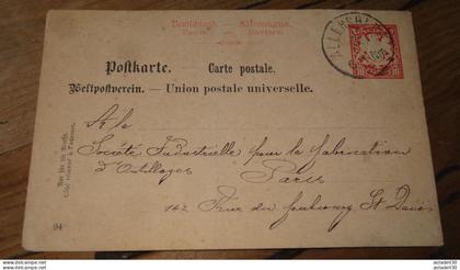 Carte commerciale postée de ALLERSBERG 1895  .......... 25036