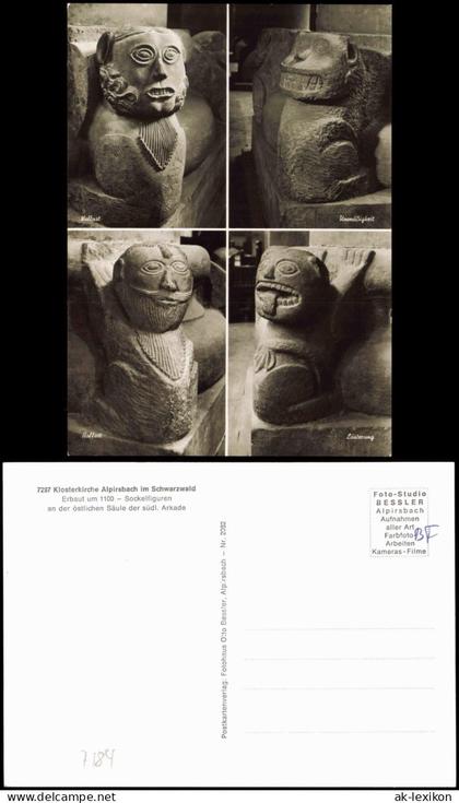 Alpirsbach Klosterkirche Alpirsbach Schwarzwald - Sockelfiguren 1960