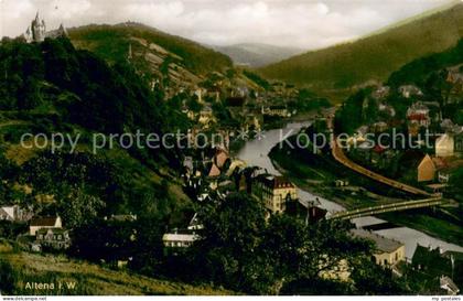 Altena Lenne Panorama mit Burg Altena