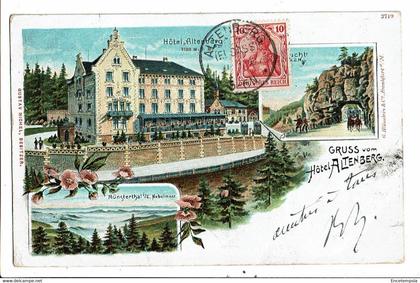 CPA Carte Postale Germany-Altenberg- Hôtel-Gruss vom Hotel Altenberg -1907- VM25011p