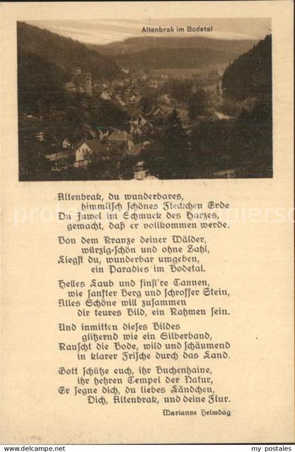 Altenbrak Harz Gedicht