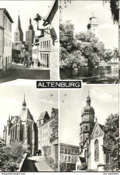 Altenburg Thueringen Altenburg Teich Turm Kirche x 1980