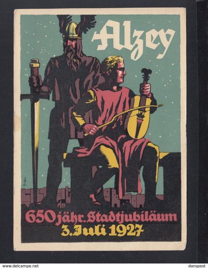Dt. Reich PK Alzey 650 jähr. Stadtjubiläum 1927