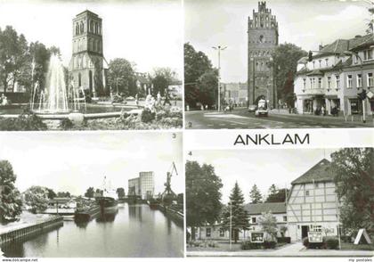 Anklam Blick zur Nicolaikirche Am Steintor Hafen Theater