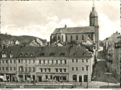 Annaberg-Buchholz Erzgebirge Annaberg-Buchholz Markt Kirche Poehlberg x 1964