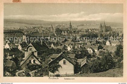 Ansbach Mittelfranken Panorama