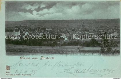 Ansbach Mittelfranken Panorama
