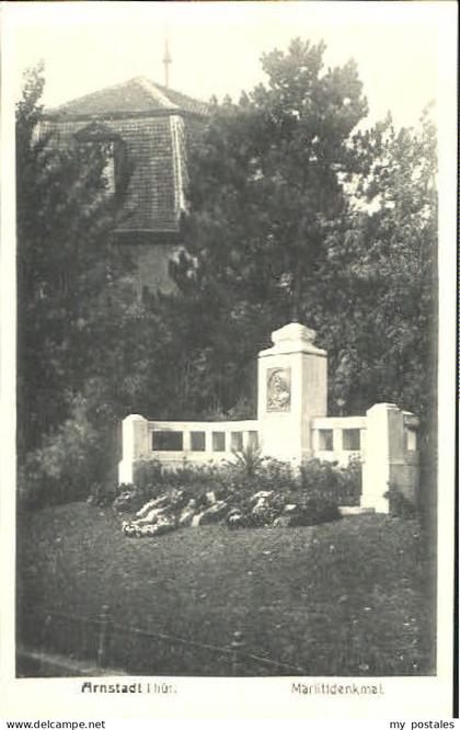 Arnstadt Ilm Arnstadt Denkmal ungelaufen ca. 1930