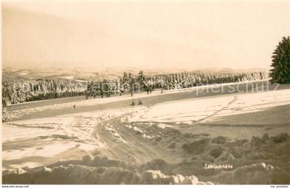 Auerbach Vogtland Zoebischhoehe im Schnee