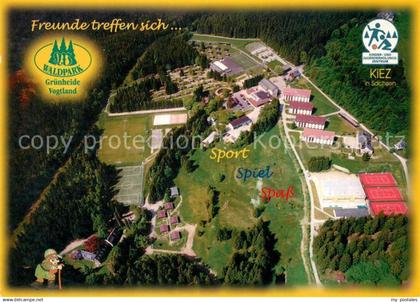 Gruenheide Vogtland Waldpark Gruenheide Fliegeraufnahme