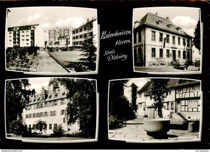 Babenhausen Dieburg Hessen Hochhaeuser Rathaus Schloss Am Hexenturm