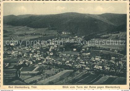 Bad Blankenburg Blick vom Turm der Ruine Blankenburg