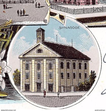 Deutschland - BAD BUCHAU - Litho - Synagogue - Synagogue.
