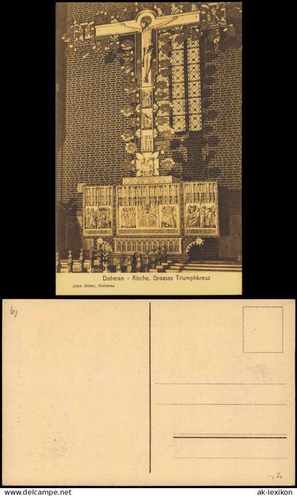 Ansichtskarte Bad Doberan Kirche, Grosses Triumphkreuz 1914
